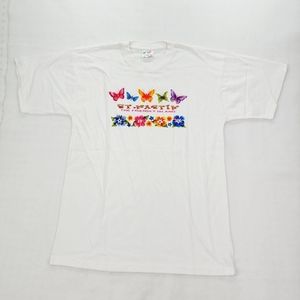 Caribbean T's Women's Shirt Top Size XL White St. Martin The Friendly Island